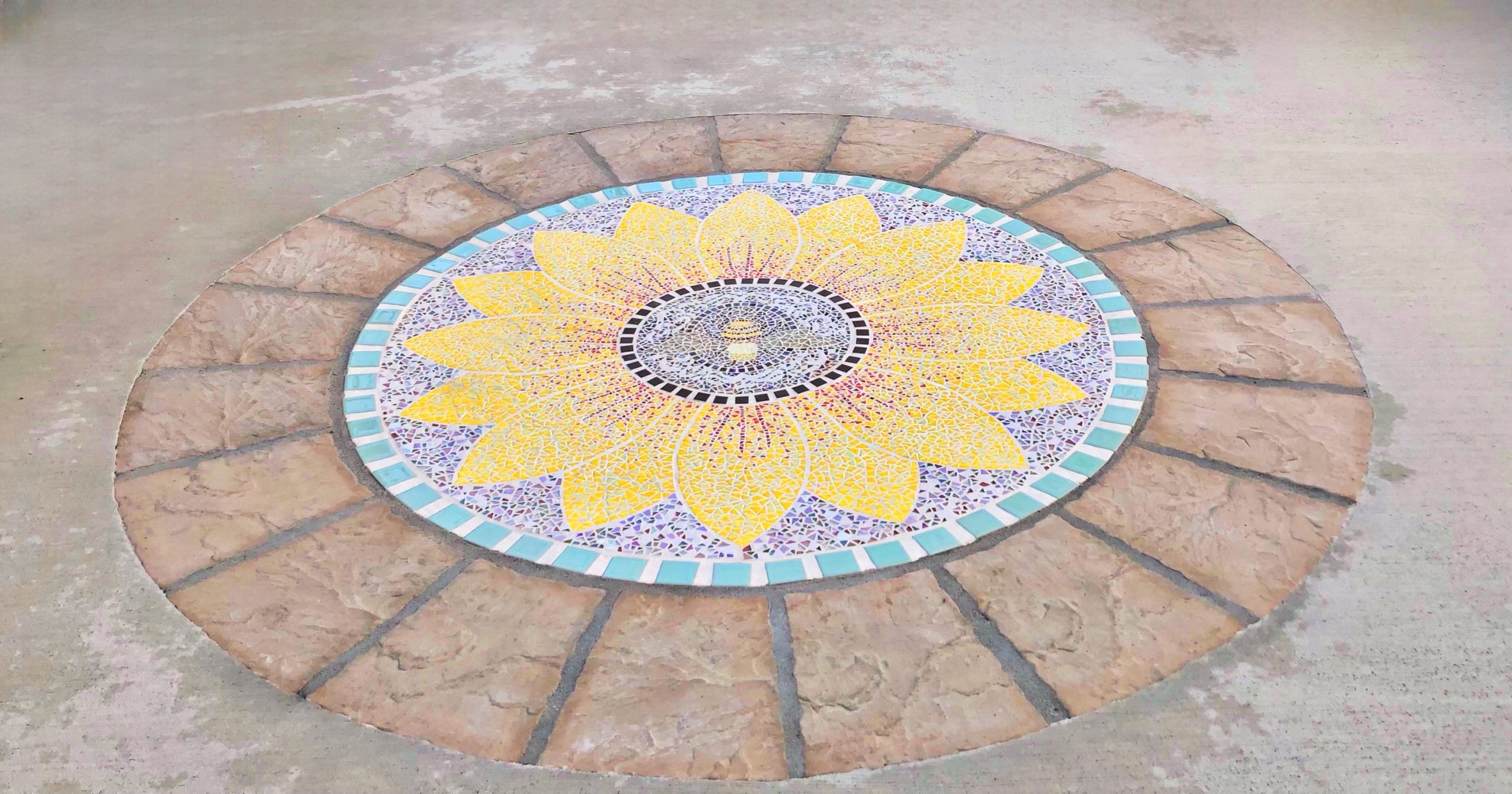 Sunflower circle step