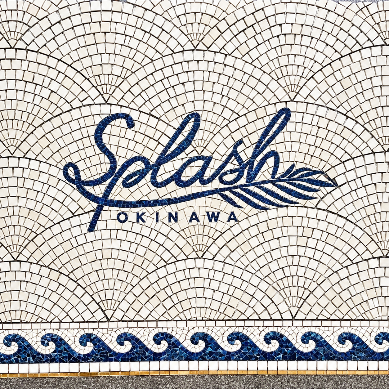 店舗床ロゴ(Splash okinawa2号店)