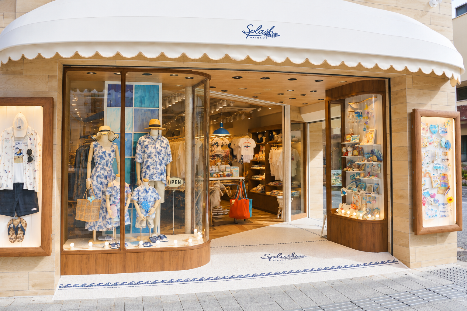 店舗床ロゴ（Splash okinawa２号店）