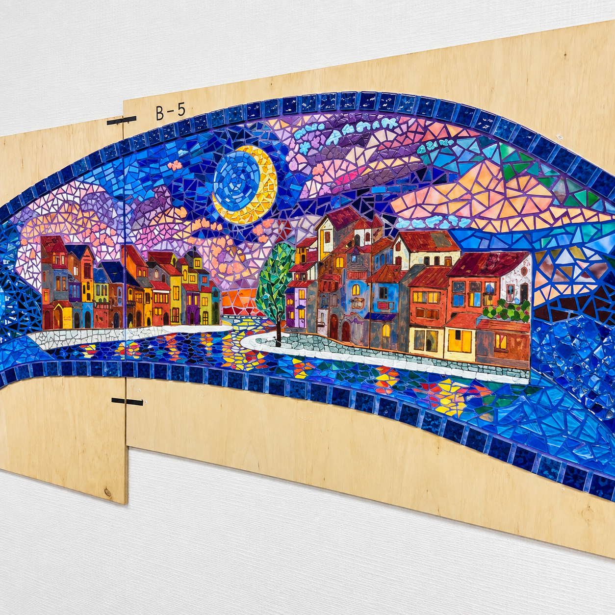 壁面波アート「ゴッホの見た景色」