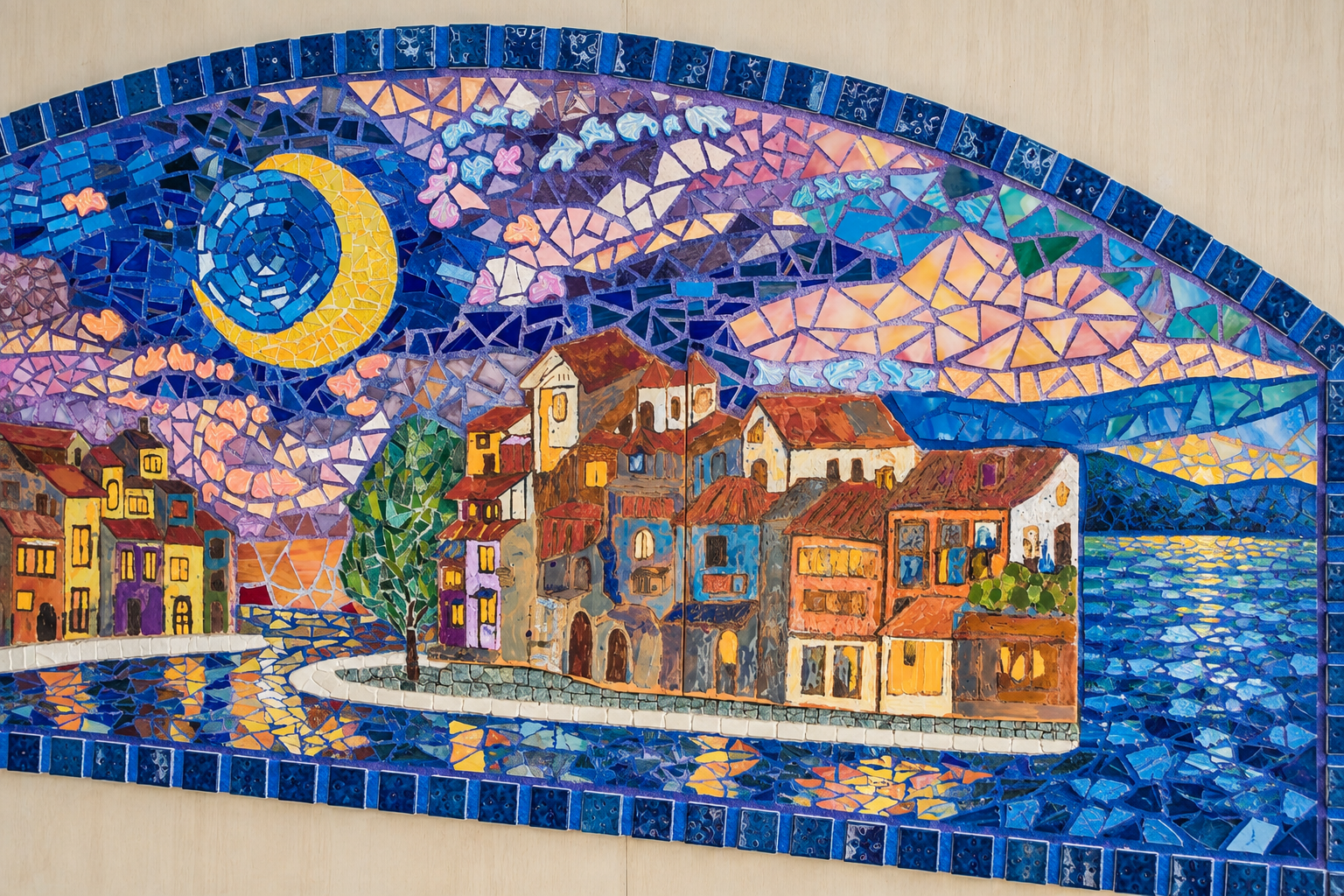 壁面波アート「ゴッホの見た景色」